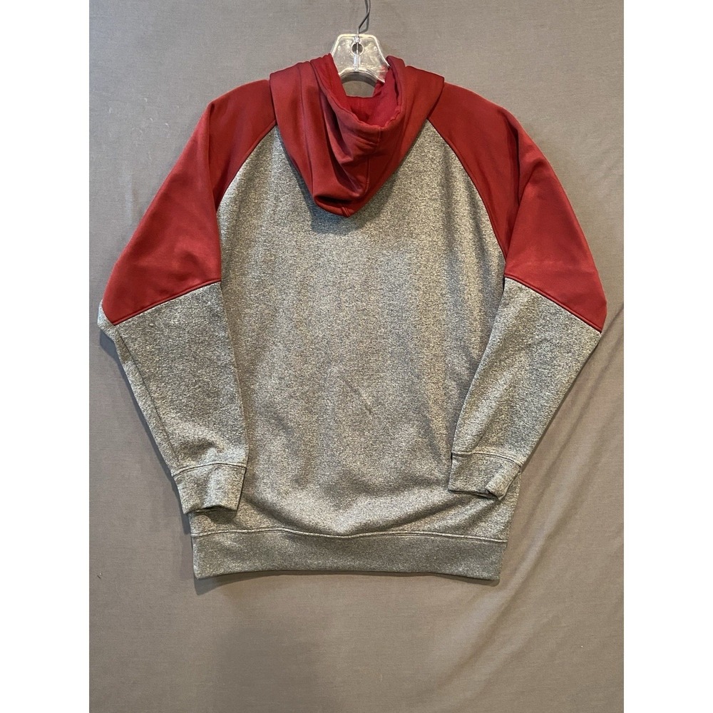 Iowa State Cyclones Hoodie Mens Medium Gray Colorblock Hooded Fleece Pullover - Picture 3 of 8